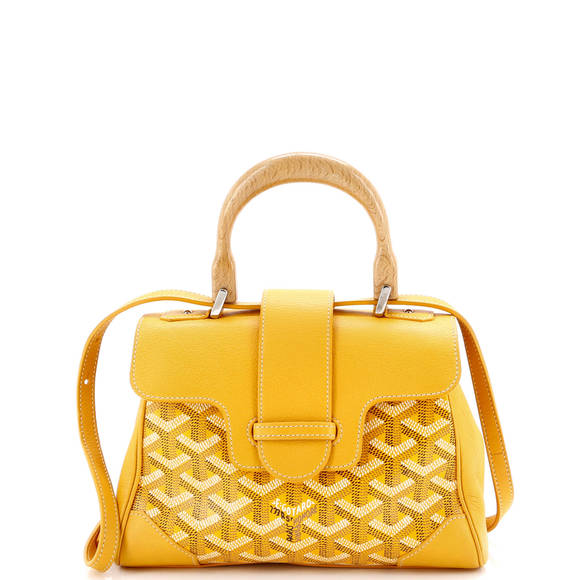 Goyard Mini Saigon Top Handle Bag Coated Canvas with Leather - Picture 1 of 6